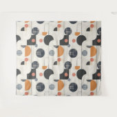 Modern patroon uit het midden van de eeuw wandkleed (Voorkant (horizontaal))