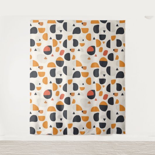 Modern patroon uit het midden van de eeuw wandkleed (Voorkant)