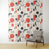 Modern patroon uit het midden van de eeuw wandkleed (In situ)