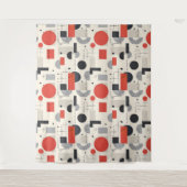 Modern patroon uit het midden van de eeuw wandkleed (Voorkant)