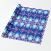 Modern patroon van gebrandschilderd glas inwikkelp cadeaupapier (Uitgerold)