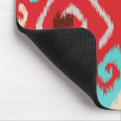 Modern patroon van rode roodbruinwortel muismat (Hoek)