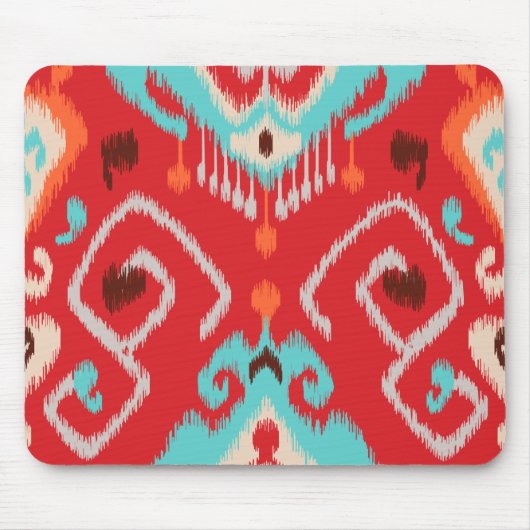 Modern patroon van rode roodbruinwortel muismat (Voorkant)