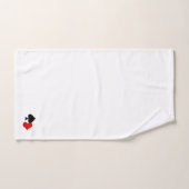 Modern patroon van speelkaarten kleuren bad handdoek (Handdoek)