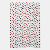 Modern patroon van speelkaarten kleuren theedoek (Verticaal)