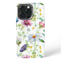 Modern patroon van wilde bloemen