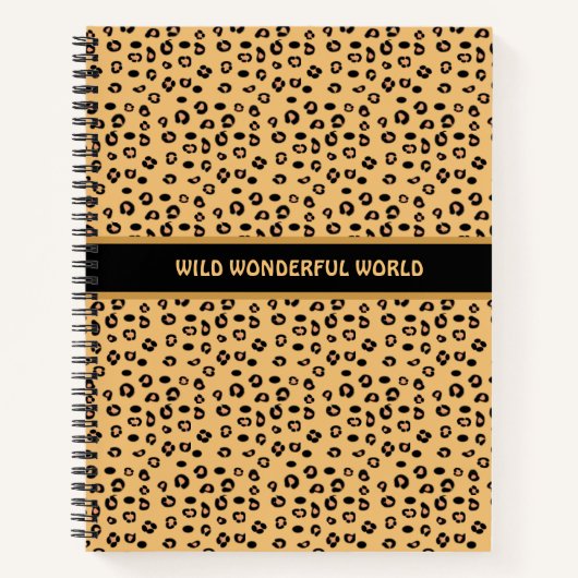 Modern patroon van wilde tijger notitieboek (Voorkant)