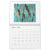 modern patroonkalender kalender (Feb 2027)