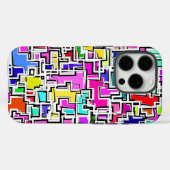 Modern patroonontwerp Case-Mate iPhone case (Achterkant (horizontaal))