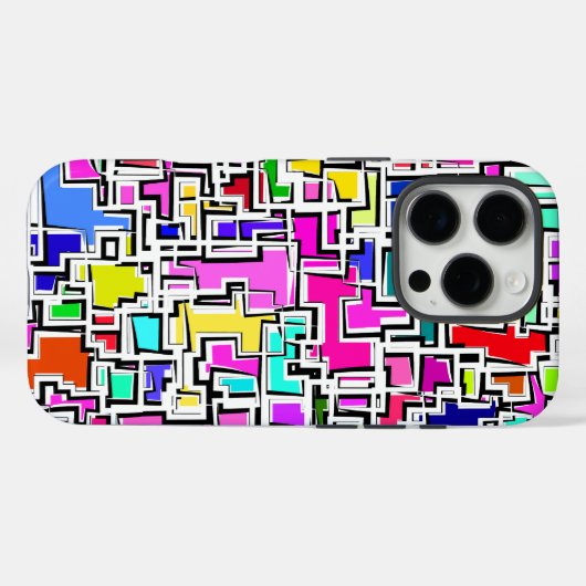 Modern patroonontwerp Case-Mate iPhone case (Achterkant (horizontaal))