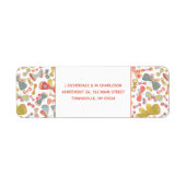 Modern patroonpatroonpatroon voor patroongebruik etiket (Voorkant)