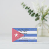 Modern Pattern Cuban Flag Visitekaartje (Staand voorkant)