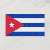 Modern Pattern Cuban Flag Visitekaartje (Achterkant)