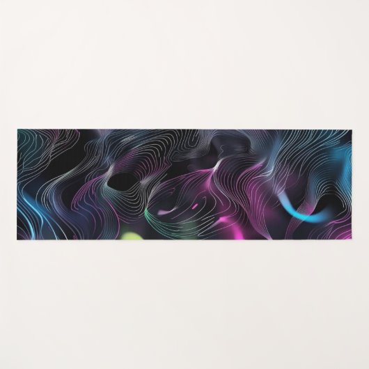 Modern pattern geometric art stripes yogamat (Voorkant (horizontaal))