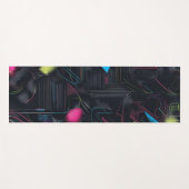 Modern pattern geometric mid century modern stripe yogamat (Voorkant (horizontaal))