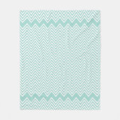 MODERN PATTERN geometrische chevron baby mint groe Fleece Deken (Voorkant)