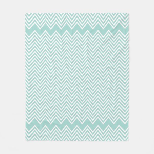 MODERN PATTERN geometrische chevron baby mint groe Fleece Deken (Voorkant)