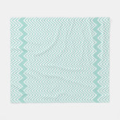 MODERN PATTERN geometrische chevron baby mint groe Fleece Deken (Voorkant (Horizontaal))