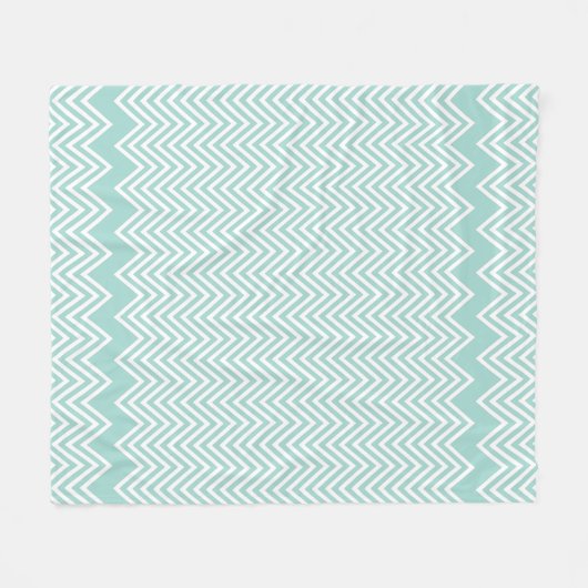 MODERN PATTERN geometrische chevron baby mint groe Fleece Deken (Voorkant (Horizontaal))