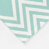 MODERN PATTERN geometrische chevron baby mint groe Fleece Deken (Hoek)