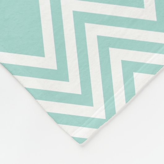 MODERN PATTERN geometrische chevron baby mint groe Fleece Deken (Hoek)