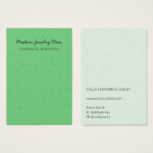 Modern Pattern Green Earring Display Card Visitekaartje (Voorkant /achterkant)