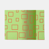 Modern Pattern Green Geometric Design Doormat Deurmat (Voorkant)