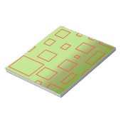Modern Pattern Green Geometric Design Notitieblok (Linkerzijde)