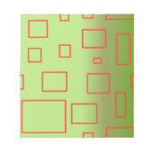Modern Pattern Green Geometric Design Notitieblok (Voorkant)