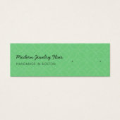 Modern Pattern Green Stud Earring Display Card Mini Visitekaartjes (Voorkant)