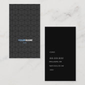 Modern Pattern Grey Visitekaartje (Voorkant / Achterkant)