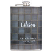 Modern Pattern Monogrammed Heupfles (Voorkant)