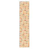 Modern Pattern Ochre Korte Tafelloper (Voorkant)