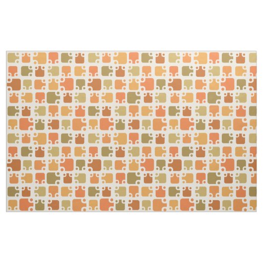 Modern Pattern Ochre Stof (Fat Quarter)