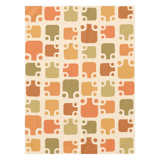 Modern Pattern Ochre Tafelkleed (Voorkant)
