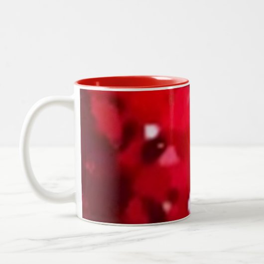 Modern pattern red mug tweekleurige koffiemok (Links)