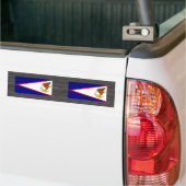 Modern Pattern Samoan Flag Bumpersticker (Op Truck)