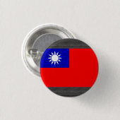 Modern Pattern Taiwanese vlag Ronde Button 3,2 Cm (Voorkant /achterkant)