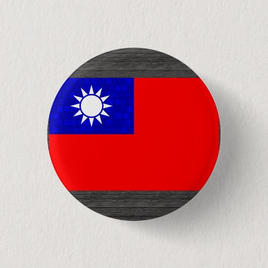 Modern Pattern Taiwanese vlag Ronde Button 3,2 Cm (Voorkant)