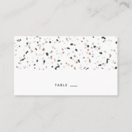 Modern Pattern Terrazzo Place Card Escort Card Plaatskaartje