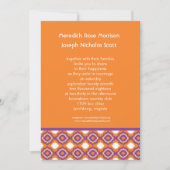 Modern Pattern Wedding Invitation Kaart (Voorkant)