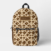 Modern patterned bedrukte rugzak (Voorkant)