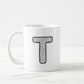 Modern Patterned Letter P Monogram Ceramic Mug Koffiemok (Links)