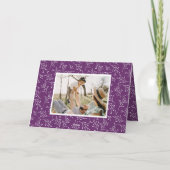 Modern Peace and Joy Photo Collage Feestdagen Kaart (Achterkant)