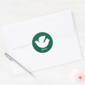 Modern Peace Holiday Envelope Seal Ronde Sticker (Envelop)
