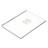 Modern Peace Joy and Love Typografie Notitieboek (Linkerzijde)