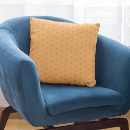 Modern Peach Oranje Geometric Japans Patroon Kussen