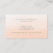 Modern Peach Oranje Ombre Beauty of Professional Visitekaartje (Achterkant)