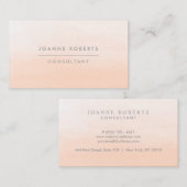 Modern Peach Oranje Ombre Beauty of Professional Visitekaartje (Voorkant / Achterkant)