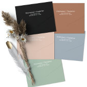 Modern Peach QR Code Weduwschap met foto's All In One Uitnodiging